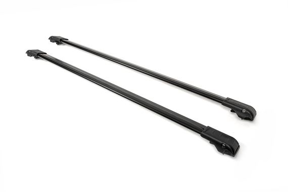 Перемички на рейлінги під ключ (2 шт) Чорний для Mercedes E-сlass W210 1995-2002 рр | Зображення 6
