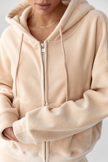 Спортивний костюм з двостороннього флісу - бежевий цвет, L/XL (є розміри) | Зображення 3