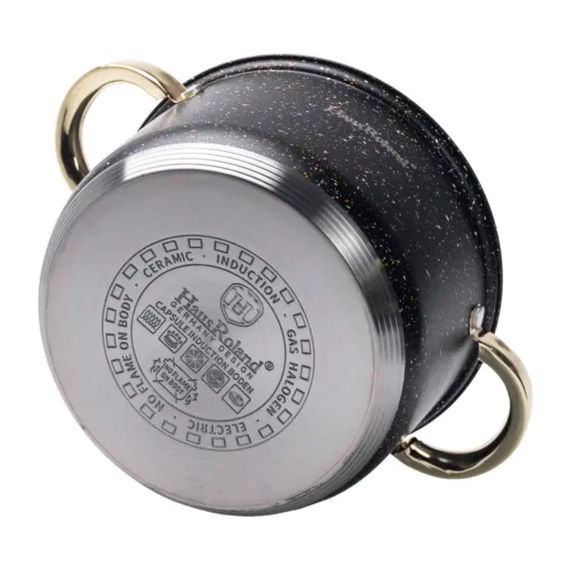 Набор кастрюль из нержавеющей стали 3 штуки с крышкой 5,1/3,9/2,9 л | Зображення 5