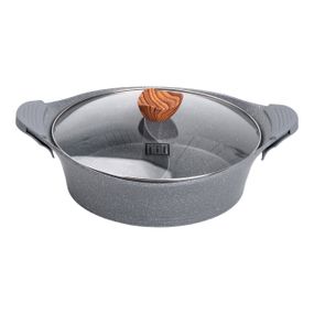 Алюмінієва каструля Ø 30 см Мармур з антипригарним покриттям сірий MGC HP-4-413G