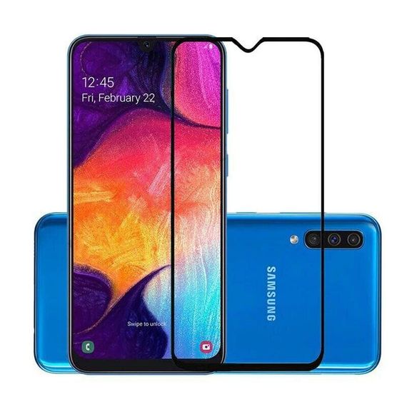 Захисне скло 2.5D на весь екран для Samsung Galaxy A30s / A50 / A50s