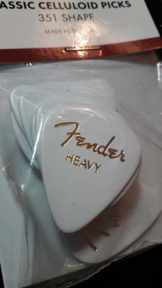 Медіатор медіатори Fender Heavy оригінал для електрогітари, гітари, прості медіатор | Зображення 1