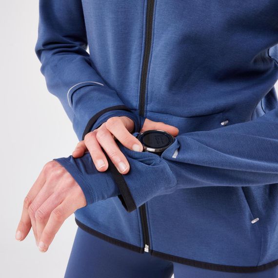 Куртка жіноча RUN 500 для бігу синя - 2XL | Зображення 3