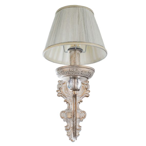 Бра настенное накладное классическое BCL-729W/1 E14 WH/G | Зображення 3