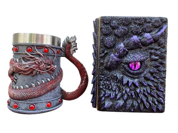 Подарунковий набір Кухоль 3D Танард Red Rose та Блокнот 3D «Око Ілюзій»