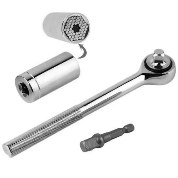 Тріскачка з універсальною головкою TOOL 7-19мм зможе замінити цілий набір торцевих головок | Зображення 5