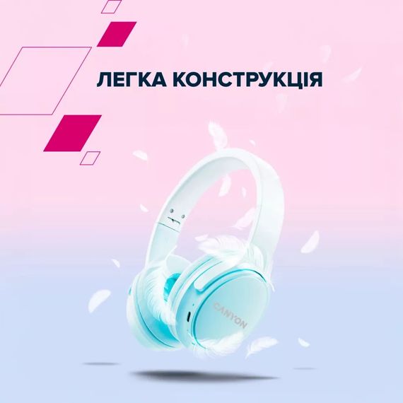 Навушники Canyon OnRiff 4 Bluetooth Pink (CNS-CBTHS4P) | Зображення 7