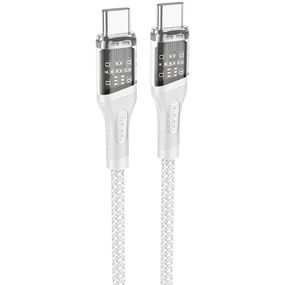 Дата кабель Hoco U111 Discovery Edition Type-C to Type-C 60W (1.2m) Grey
