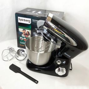 Миксер комбайн для теста Rainberg, Планетарный миксер для тяжелого теста кухонный стационарный KT-87