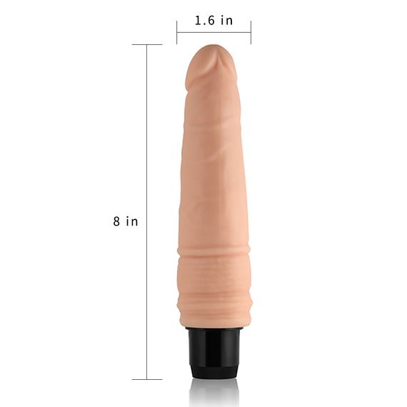 Реалістичний вібратор - Xtreme Feel Vibrator Flesh 7.5" Sex Aura | Зображення 5