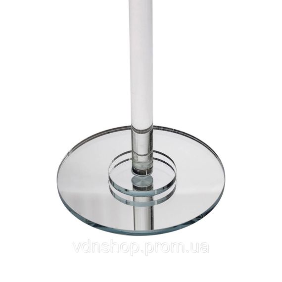 Тортівниця скляна на високій ніжці 30×70 см кругла підставка для торта, капкейків HP-4-89L | Зображення 3