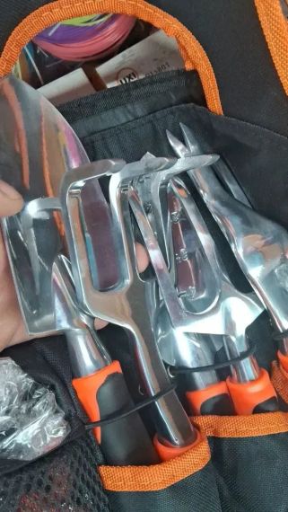 Набор садовых инструментов 12 в 1 с секатором, сумкой и перчатками | Зображення 2