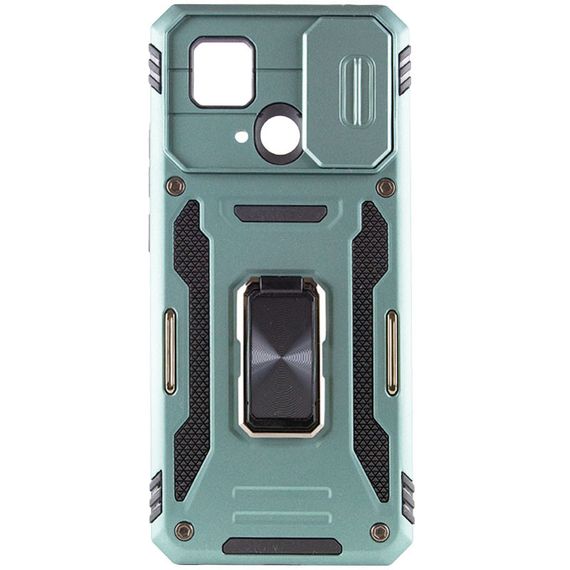 Ударопрочный чехол Camshield Army Ring для Xiaomi Redmi 10C Зеленый / Light Green | Зображення 2