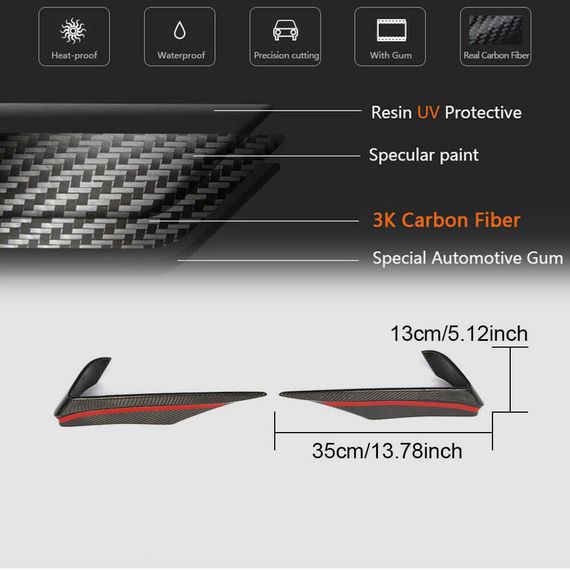 Накладки на передній бампер Flap V2 (Карбон) для Mercedes SLS C197 2010-2014 рр | Зображення 5