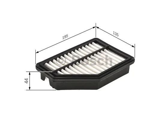 Фільтр повітряний HONDA CIVIC, BOSCH (F026400161) | Зображення 8