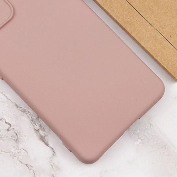 Чохол TPU GETMAN Liquid Silk Full Camera для Xiaomi Redmi 12C Рожевий / Pink Sand | Зображення 2