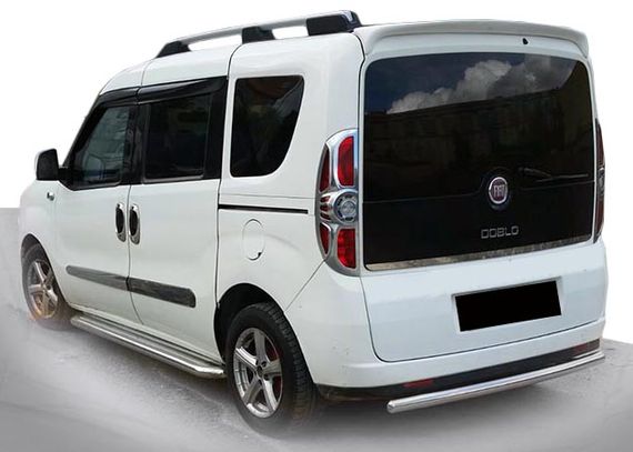 Задня дуга AK002 (нерж.) для Fiat Doblo III 2010-2022 рр