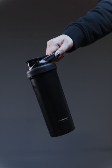 Шейкер спортивний SmartShake металевий Insulated Steel 750ml Black (Original) | Зображення 7