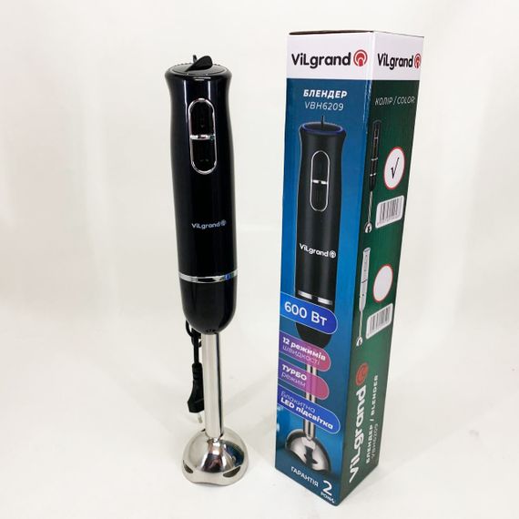 Блендер ViLgrand VBH6209. Колір: чорний | Зображення 7