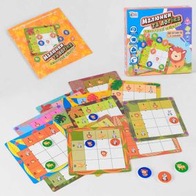 гр Настольная игра "Малюнки та логіка - Екзотичні звірята" UKB-B 0029 (12) "Fun Game" в коробке