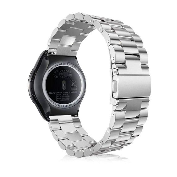Металевий ремінець Primo для годинника Samsung Gear S2 Classic SM-R732/R735 - Silver | Зображення 1