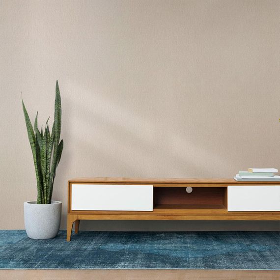 Льняные тёплые обои на самоклейке 2800х650х2мм Персиковый оттенок (D) SW-00001493 | Зображення 6