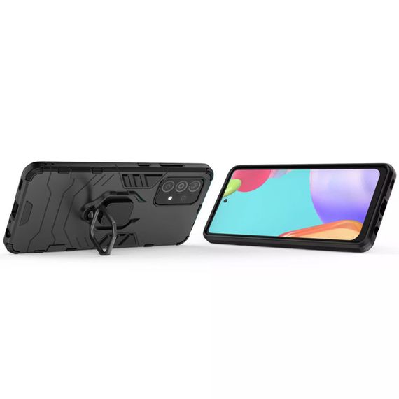 Ударопрочный чехол Transformer Ring for Magnet для Samsung Galaxy A52 4G / A52 5G Black | Зображення 4