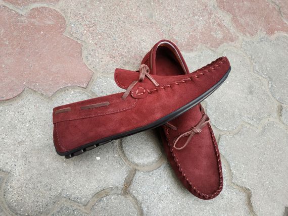 Бордовые мокасины 41 размер. Выбирайте удобную обувь! | Зображення 6