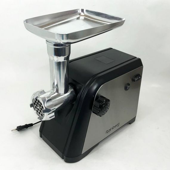 Электромясорубка с реверсом Rainberg RB-672 3000W, Мясорубка электрическая YB-179 металл, професиональна