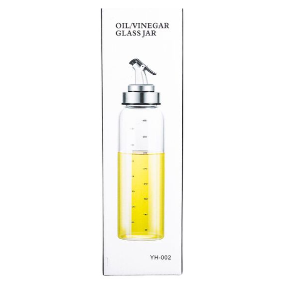 Бутылка для масла и уксуса с дозатором 350 мл стеклянная HP-1348 | Зображення 5