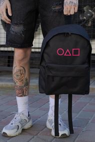 Повсякденний Рюкзак Шкільний  Without Compact З Принтом Гра В Кальмара Black