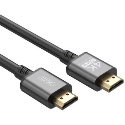 Кабель мультимедийный HDMI to HDMI 3.0m v2.0 black XO (GB017A-HDMI.tranish) | Зображення 1