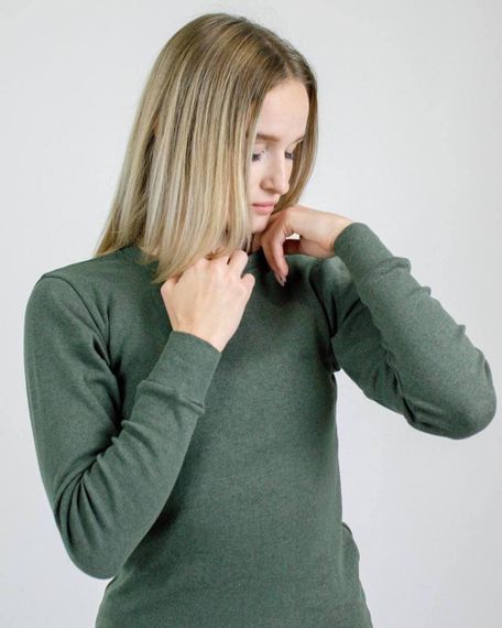 Термобелье Cotton женское зеленое