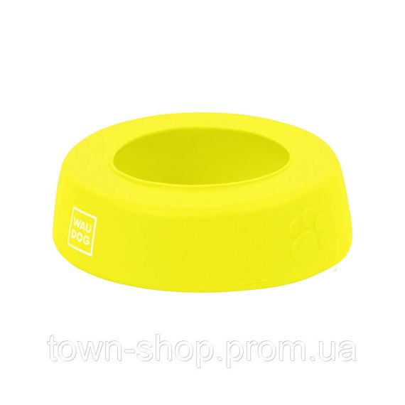 Миска-непроливайка  WAUDOG Silicone, 750 мл желтый | Зображення 2