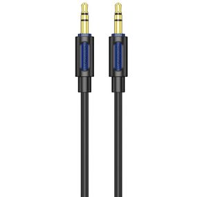 Аудіо кабель Aux Borofone BL20 True sound silicone (1m) Black