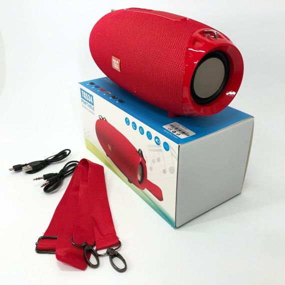 Портативна Bluetooth колонка TG534 SD IPX5 з ремінцем. BH-603 Колір: червоний