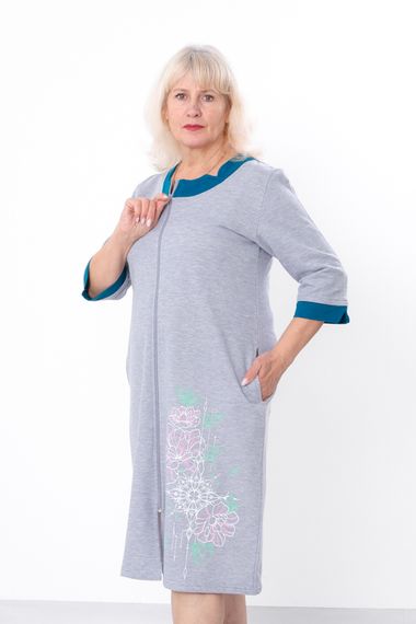 Халат жіночий Носи своє 60 Бірюзовий (p-15466-177019) | Зображення 1