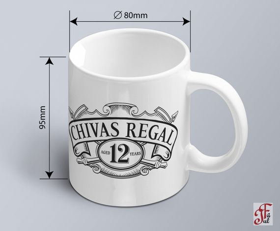Чашка  з принтом логотипу Chivas Regal | Зображення 1