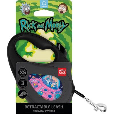 Поводок для собак WAUDOG R-leash "Рик и Морти 1" L до 50 кг 5 м черный (8126-0280-01) | Зображення 2