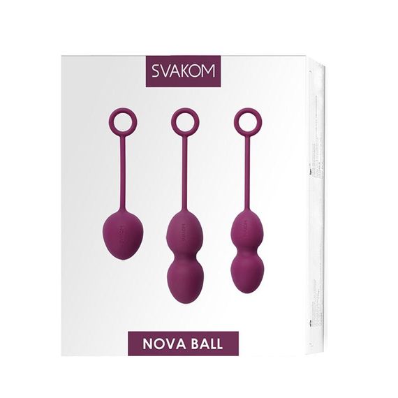 Набір вагінальних кульок зі зміщеним центром ваги Svakom Nova Violet | Зображення 5