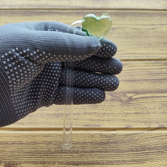 Стеклянная трубка Heart Turn Oil Green | Зображення 2