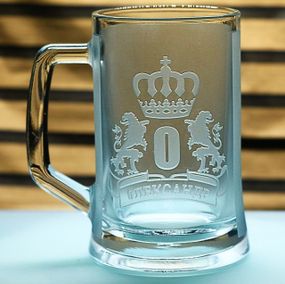 Именной пивной бокал 670 мл Александр персонализированная кружка с монограммой подарок для мужчины