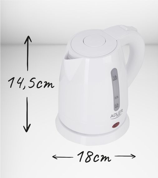 Електрочайник Adler AD 1272, 1 л, 1600 Вт | Зображення 5