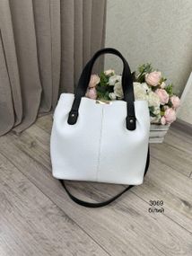 Сумка жіноча з високими ручками Біла