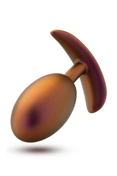 Анальна пробка із зміщеним центром тяжіння Anal Adventure Blush, силіконова, рожеве золото sexstyle | Зображення 2