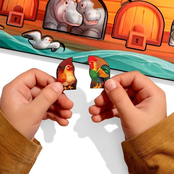 Развивающий пазл-вкладыш "Ноев ковчег" PSD275 с фоном | Зображення 4