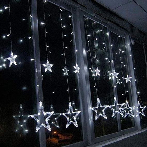 Гірлянда STAR CURTAIN 12W Звезды біла 3M*80CM*50CM (47679-8113_223) | Зображення 5