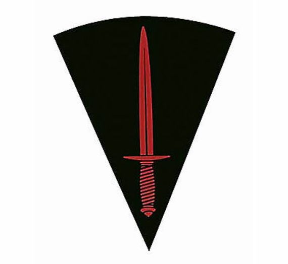 Шеврон ніж на липучці 10 см