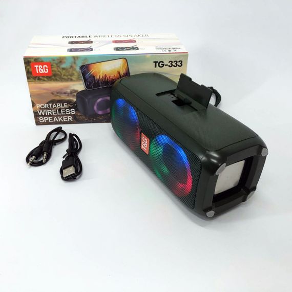Портативна колонка TG333 2x5W з RGB підсвічуванням. RM-161 Колір: зелений | Зображення 4