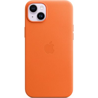 Чехол для мобильного телефона Apple iPhone 14 Plus Leather Case with MagSafe - Orange,Model A2907 (MPPF3ZE/A) | Зображення 2